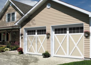 Eastman , model E-21, 9' x 7', Desert Sand Doors and Ice White Overlays, Panoramic 8 lite windows